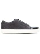 Lanvin Dbb1 Contrast Toe Sneakers - Grey