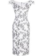 Maticevski Flower Embellished Dress - White