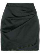 No21 Wrap Front Mini Dress - Black