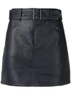 Victoria Victoria Beckham Belted Mini Skirt - Blue