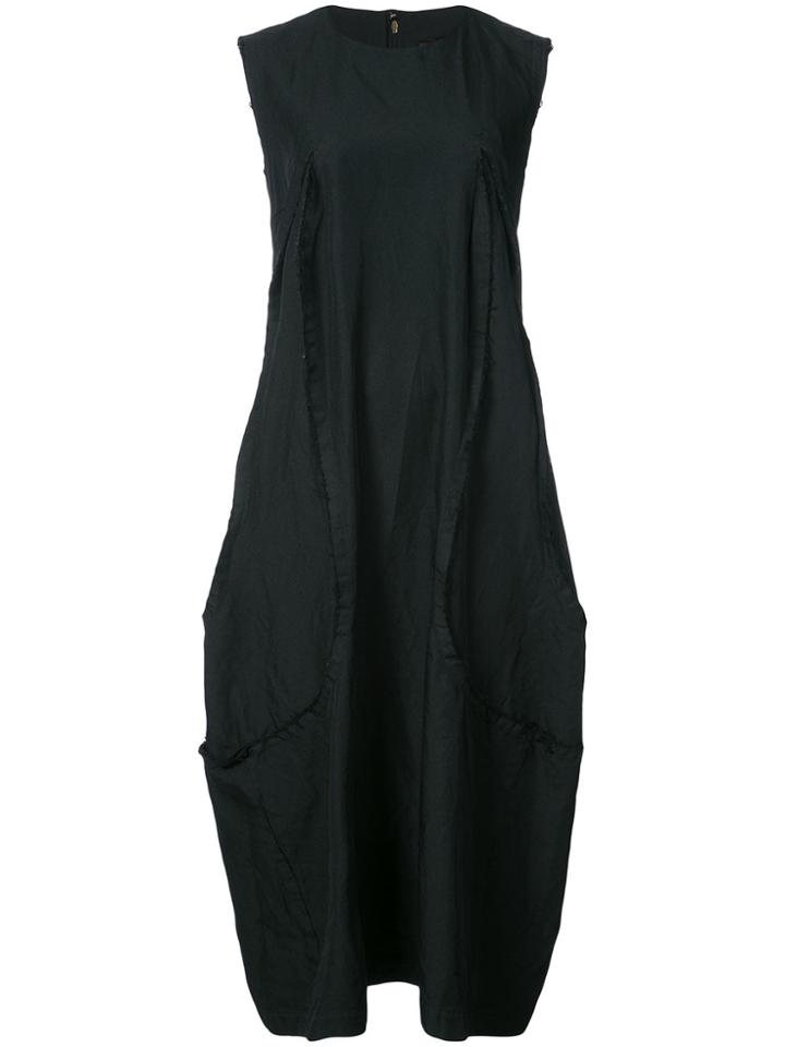 Comme Des Garçons Sleeveless Midi Sack Dress - Black