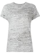 Proenza Schouler Dash Print T-shirt, Women's, Size: Xs, White, Cotton