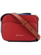 Marni Boxy Crossbody Bag - Red