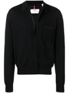 Oamc Zip Fine Knit Sweater - Black