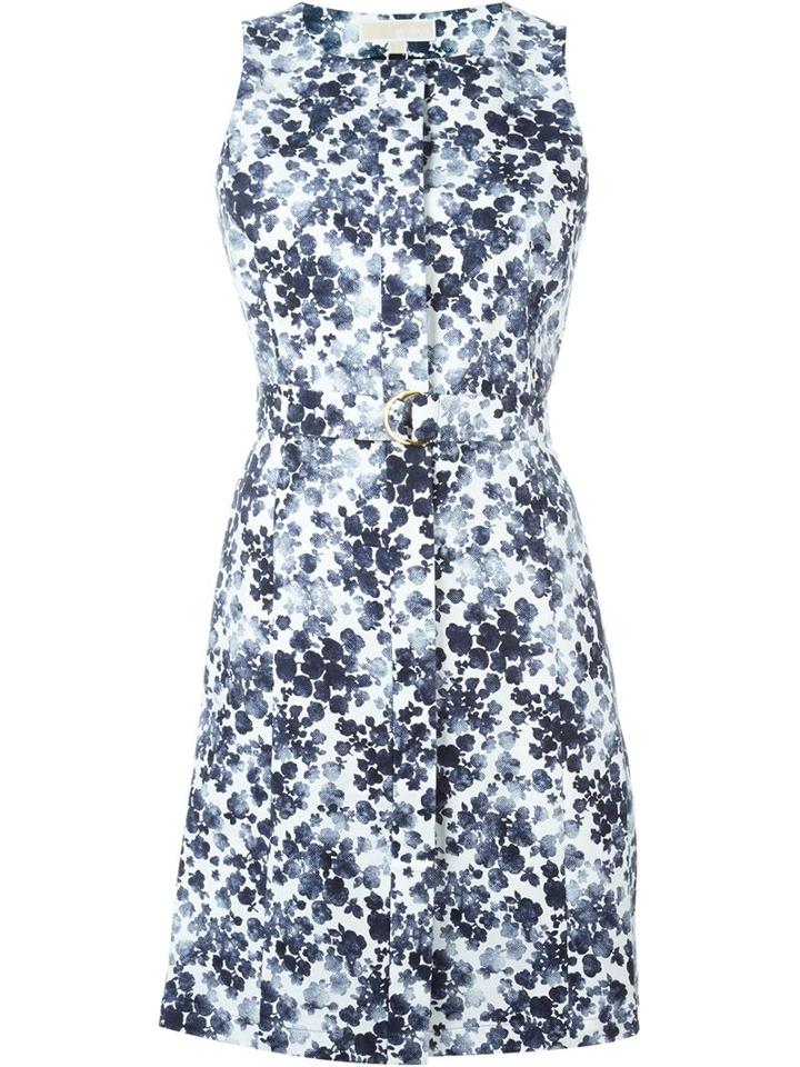 Michael Michael Kors Floral Print Belted Dress