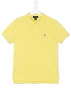 Ralph Lauren Kids Teen Short Sleeve Polo Shirt - Yellow & Orange