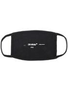 Off-white Printed Face Mask - Black