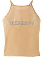 Misbhv - Sheer Tank Top - Women - Polyester/spandex/elastane - Xs, Nude/neutrals, Polyester/spandex/elastane