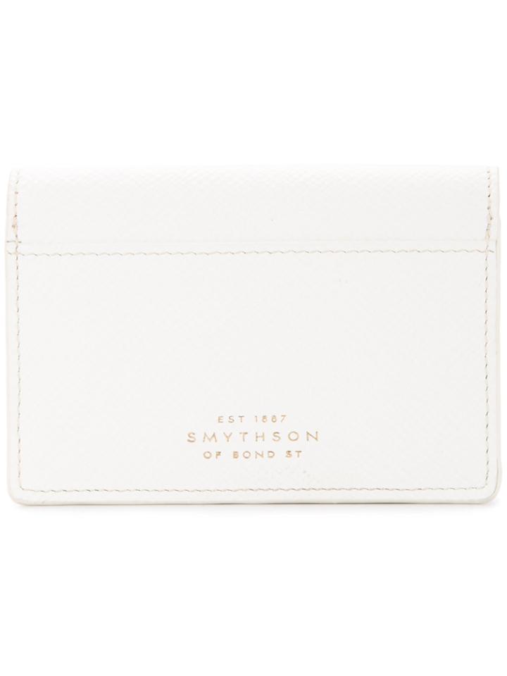 Smythson Snap Button Wallet - White