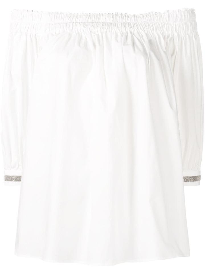 Fabiana Filippi Off The Shoulder Blouse - White
