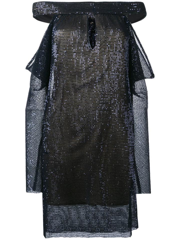 La Mania - Sequin Embellished Dress - Women - Silk/polyester - 38, Blue, Silk/polyester