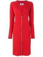 Mm6 Maison Margiela Zipped Shift Dress - Red