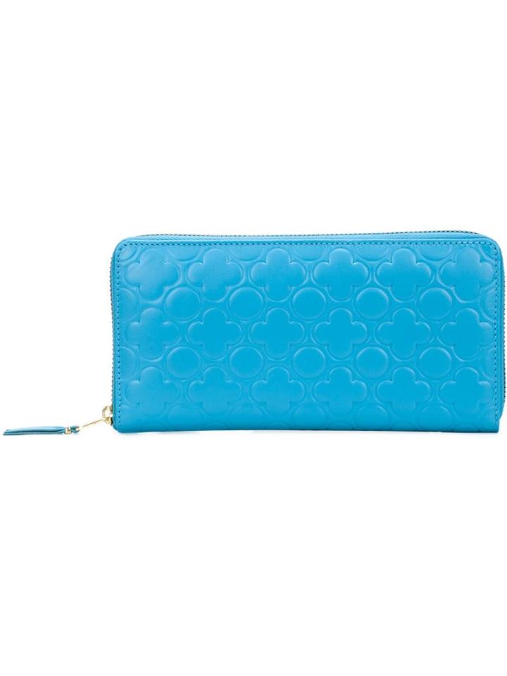 Comme Des Garcons Embossed Long Zip Wallet
