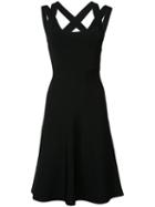 T By Alexander Wang Cross-back Skater Dress, Women's, Size: Small, Black, Nylon/spandex/elastane/viscose