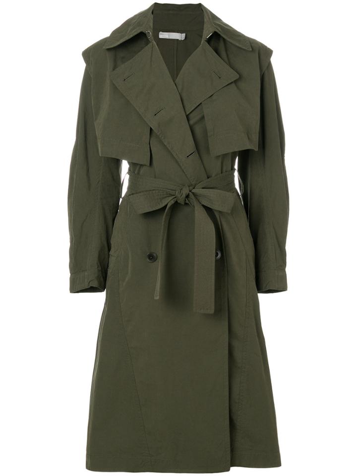 Vince Oversized Trench Coat - Green