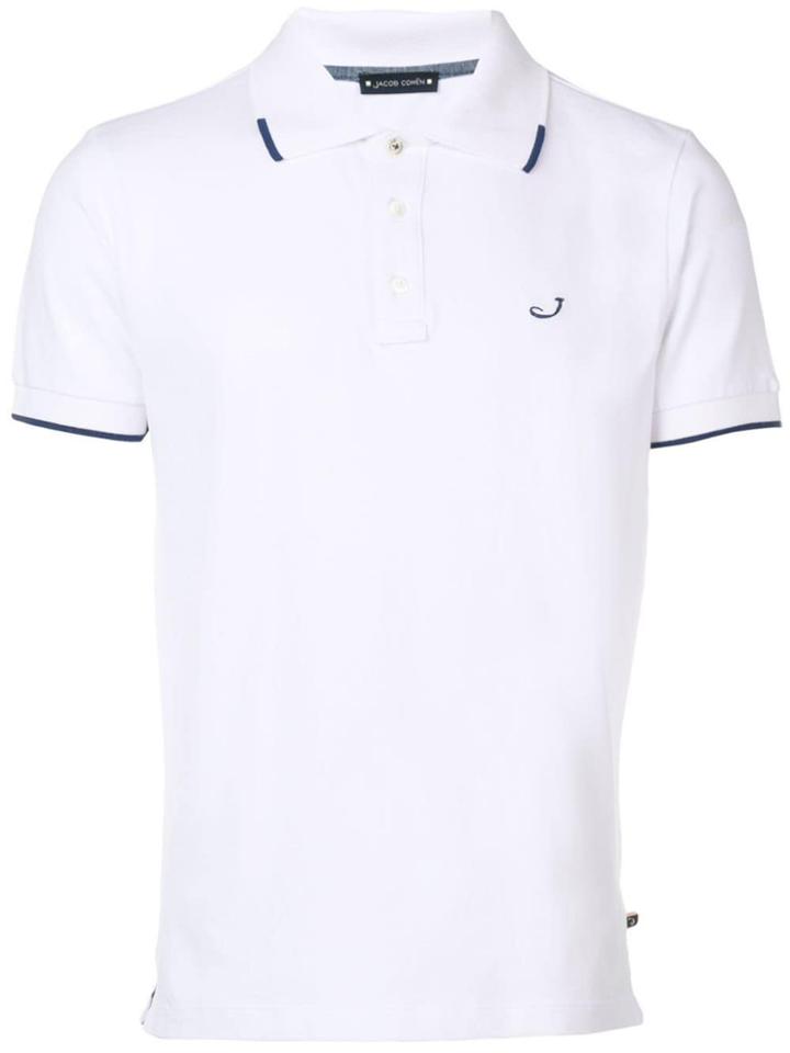 Jacob Cohen Contrast Polo Shirt - White