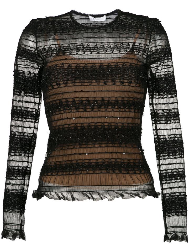 Nk Lace Sheer Blouse - Unavailable