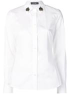 Dolce & Gabbana Embellished Collar Shirt - White
