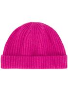 N.peal Ribbed Knit Hat - Pink