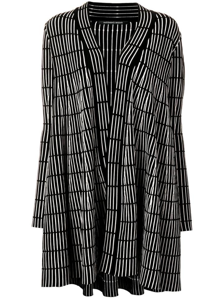 Antonino Valenti Flared Knitted Jacket - Black