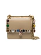 Fendi Kan I Floral Shoulder Bag - Nude & Neutrals