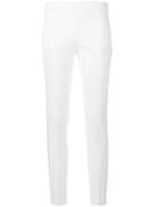 Blumarine Slim-fit Cropped Trousers - White