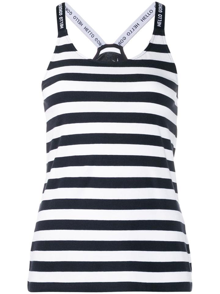 Juvia Striped Vest Top - Blue