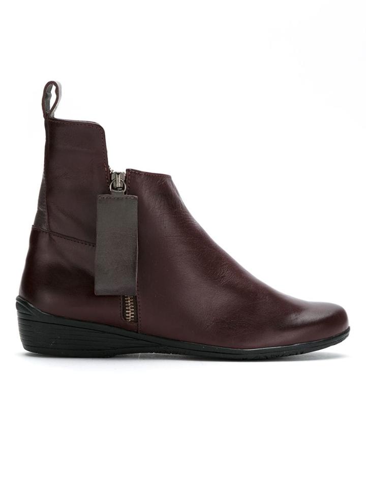 Mara Mac Leather Ankle Boot - Pink & Purple