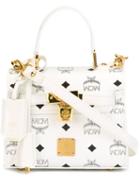 Mcm Logo Print Cross Body Bag