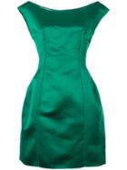 Marni Frayed Edge Tunic Dress - Green