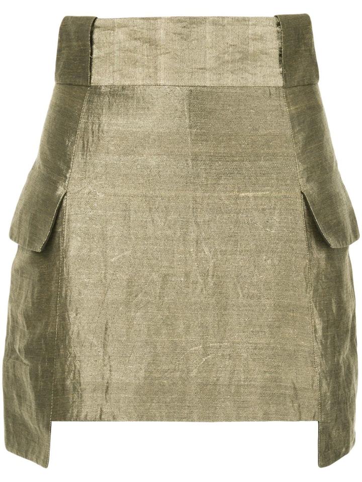 Kitx Structured Mini Skirt - Green