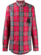 Alexander Mcqueen Chest Beetle Patch Plaid Shirt - 8140 Multicolor