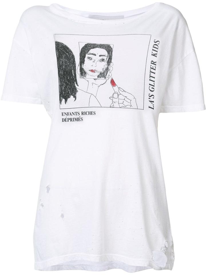 Enfants Riches Déprimés 'glitter Kids' T-shirt - White