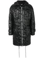 Andrea Crews Quilted Effect Coat - Black