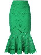 Bambah Lace Mermaid Skirt - Green