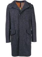 Etro Paisley Hooded Coat - Blue