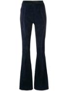 Drome Flared Fitted Trousers - Blue