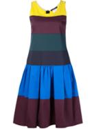 Odeeh Pleated Striped Dress