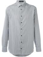 Alexander Mcqueen Striped Shirt, Men's, Size: 43, Grey, Cotton