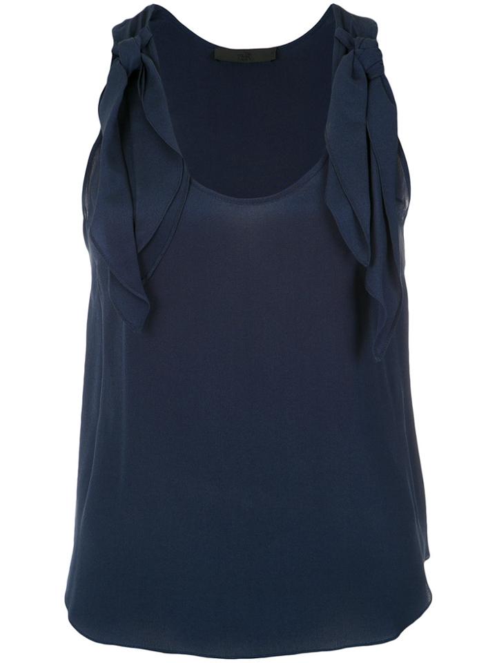Nk Silk Top - Blue