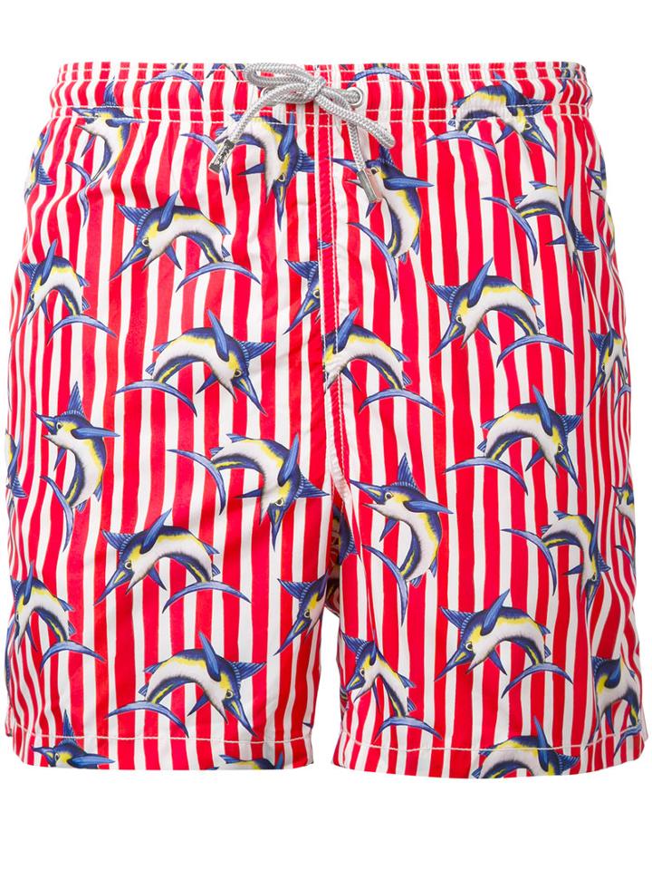 Mc2 Saint Barth - Printed Swim Shorts - Men - Polyamide/polyester/spandex/elastane - Xl, Polyamide/polyester/spandex/elastane