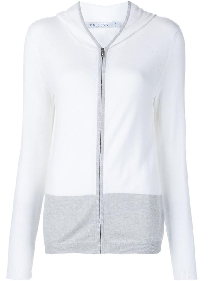 Callens Tracksuit Hooded Sweater, Women's, Size: Xs, White, Cotton