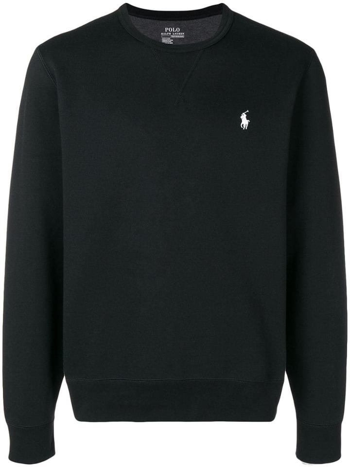 Polo Ralph Lauren Contrast Logo Jumper - Black