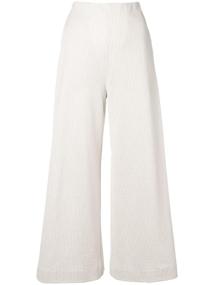 Harris Wharf London High-waist Ribbed Trousers - Neutrals
