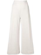 Harris Wharf London High-waist Ribbed Trousers - Neutrals