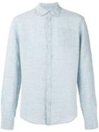 Woolrich - Denim Shirt - Men - Linen/flax - L, Blue, Linen/flax