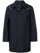 Mackintosh Navy Event Hooded Coat Gmh-006 - Blue