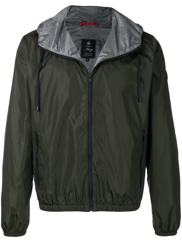 Fay Lightweight Bomber Jacket - Green