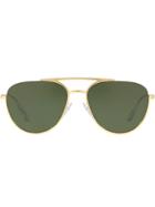 Prada Eyewear Tinted Aviator Sunglasses - Gold