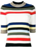 Sonia Rykiel Striped Sweater - White